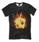 Мужская футболка Карты в огне