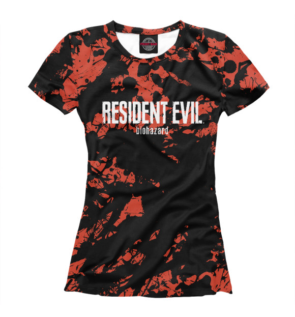 Футболка для девочек с изображением Resident Evil цвета Белый