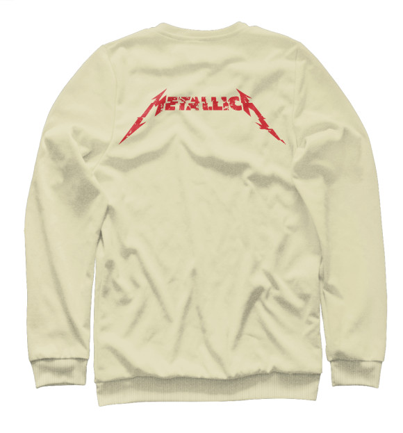 Мужской свитшот с изображением Metallica цвета Белый