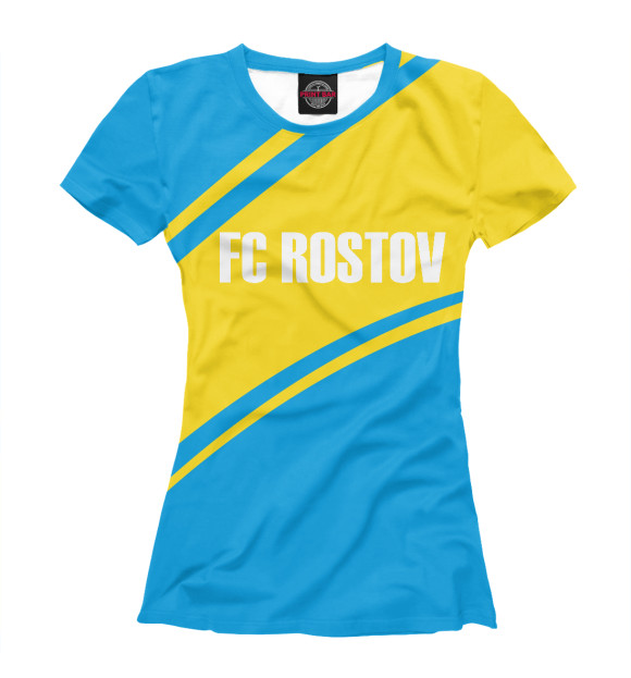 Футболка для девочек с изображением FC Rostov цвета Белый