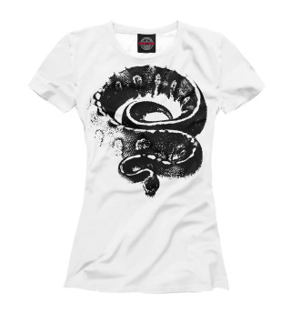 Женская футболка змея