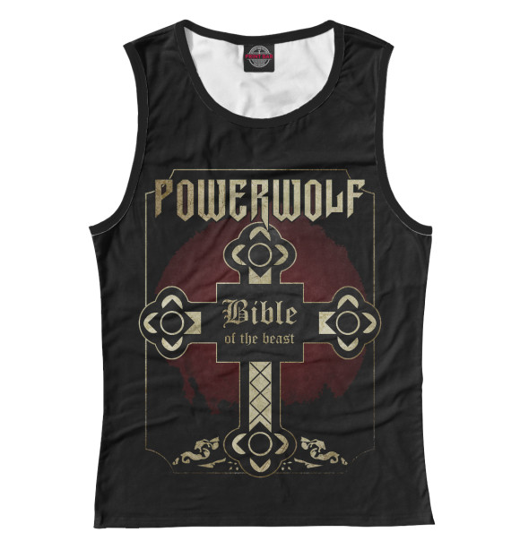 Майка для девочки с изображением Powerwolf цвета Белый