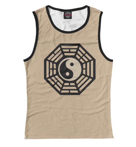 

Майки Print Bar, Белый, ИНЬ и ЯНЬ