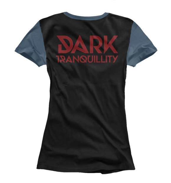 Женская футболка с изображением Dark tranquillity- цвета Белый