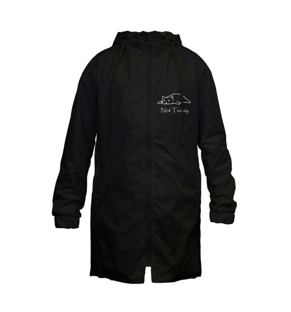 Дождевик с изображением Not Today цвета Белый