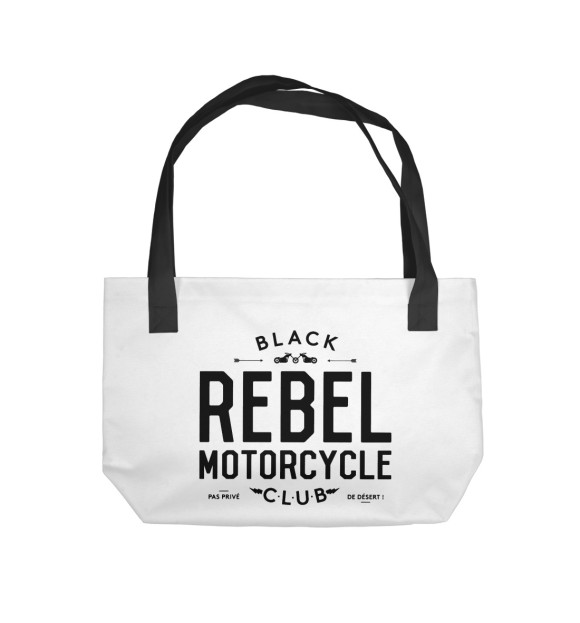 Пляжная сумка с изображением Black Rebel Motorcycle Club цвета 