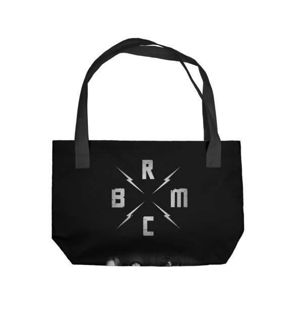 Пляжная сумка с изображением Black Rebel Motorcycle Club цвета 
