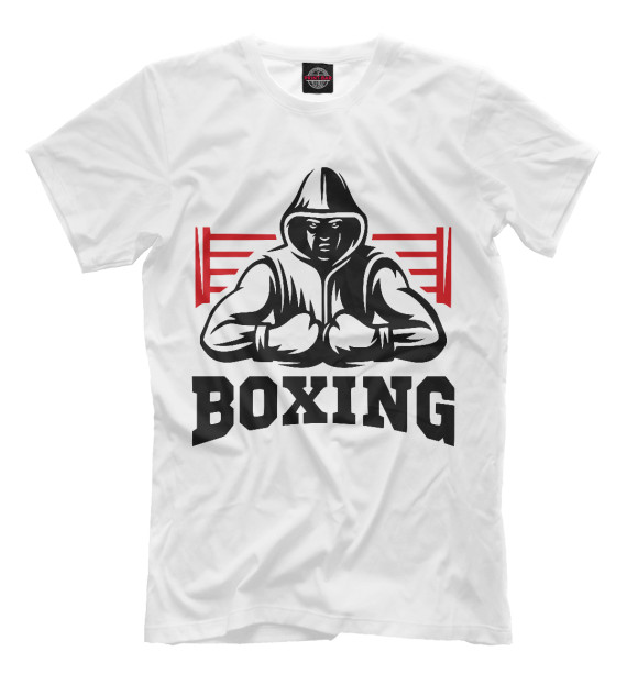 Футболка для мальчиков с изображением Boxing цвета Белый
