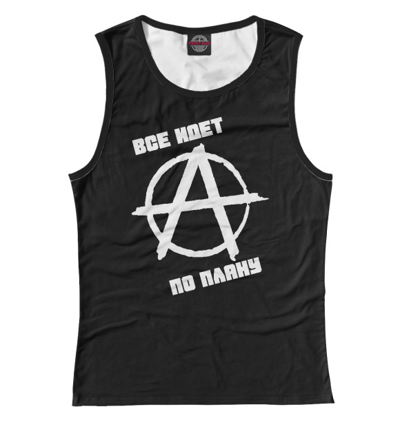 Женская майка с изображением Гражданская оборона цвета Белый