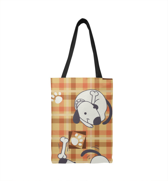 Сумка-шоппер с изображением Cute dogs цвета 