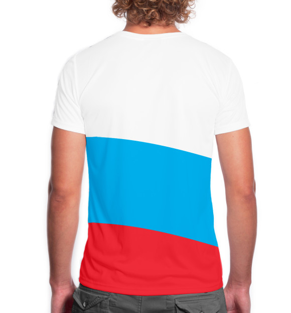 Мужская футболка с изображением Медведь подмигивает цвета Белый