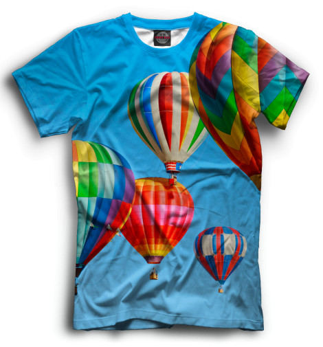

Футболки Print Bar, Черный, Воздушные шары