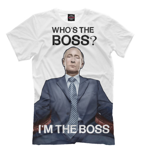 россия кто здесь крайний Футболки Print Bar Кто здесь босс?