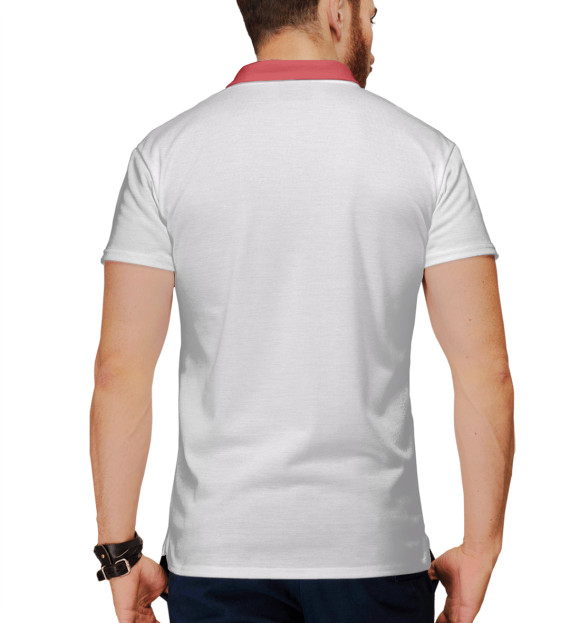 Мужское поло с изображением Los Pollos Hermanos цвета Белый