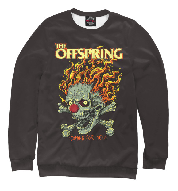 Мужской свитшот с изображением The Offspring цвета Белый