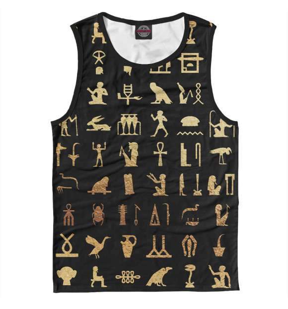 Мужская майка с изображением Египет цвета Белый