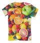 Мужская футболка фруктовый винегрет