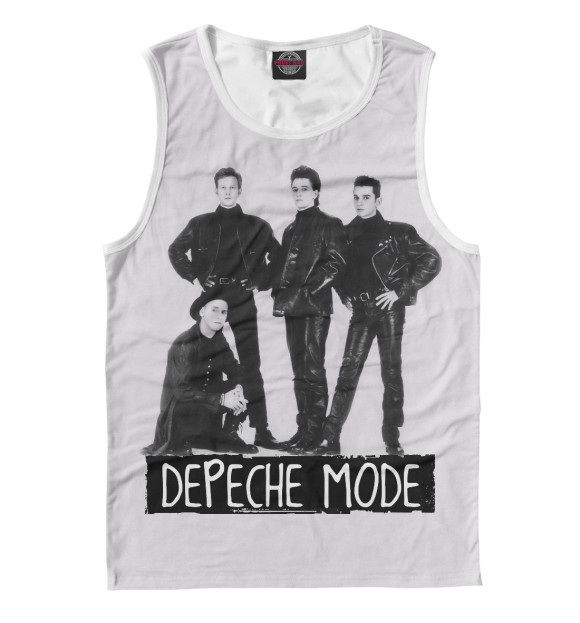 Майка для мальчика с изображением Depeche Mode цвета Белый