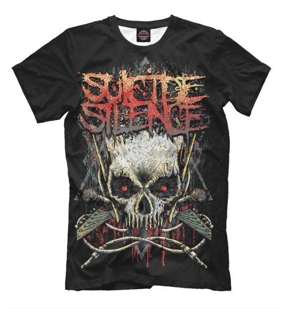 Футболка для мальчиков с изображением Suicide Silence цвета Черный