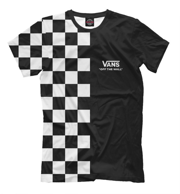 Футболка для мальчиков с изображением VANS цвета Черный