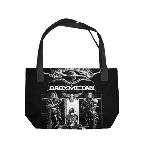 Пляжная сумка с изображением Babymetal цвета 