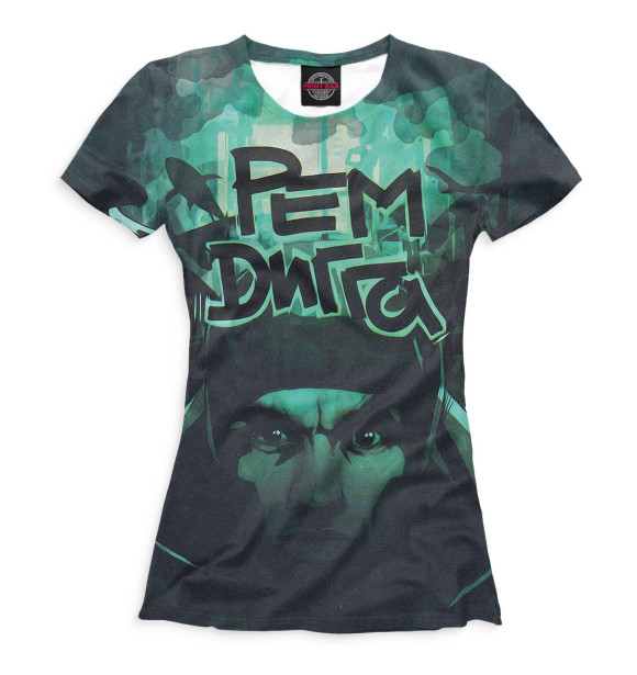 Футболка для девочек с изображением Рем Дигга цвета Белый