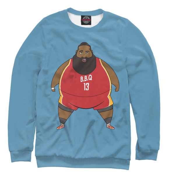 Свитшот для девочек с изображением James Harden цвета Белый