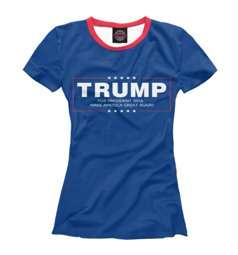 

Футболки Print Bar, Белый, Трамп