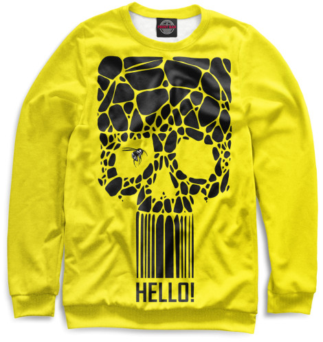 

Свитшоты Print Bar, Белый, Череп