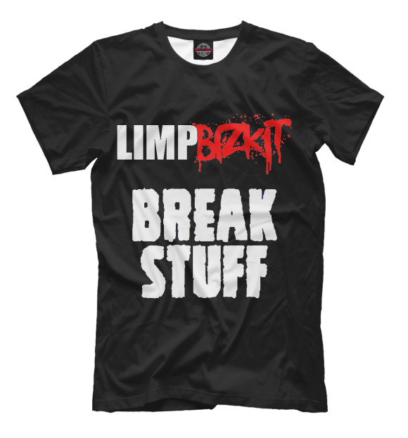 Футболка для мальчиков с изображением Limp Bizkit цвета Черный