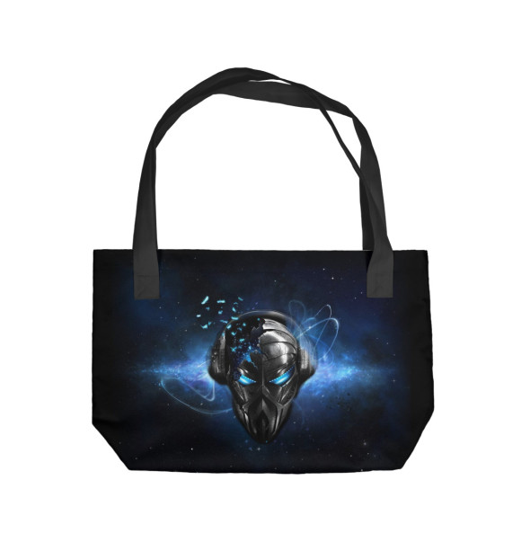 Пляжная сумка с изображением Музыка цвета 