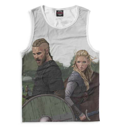 

Майки Print Bar, Белый, Рагнар и Лагерта