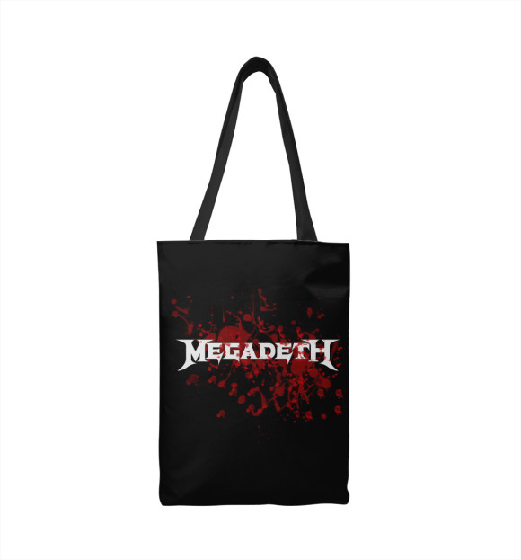 Сумка-шоппер с изображением Megadeth цвета 