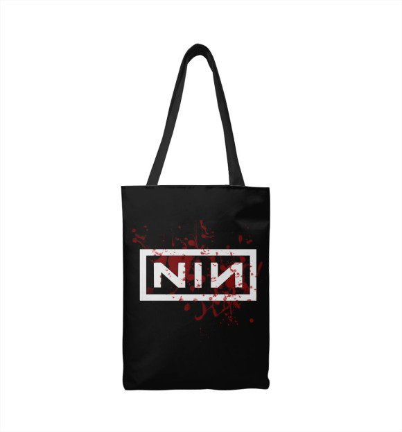 Сумка-шоппер с изображением Nine Inch Nails цвета 