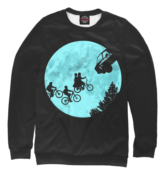 Мужской свитшот с изображением Stranger Things цвета Белый