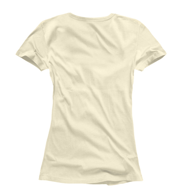 Женская футболка с изображением Люблю маму цвета Белый