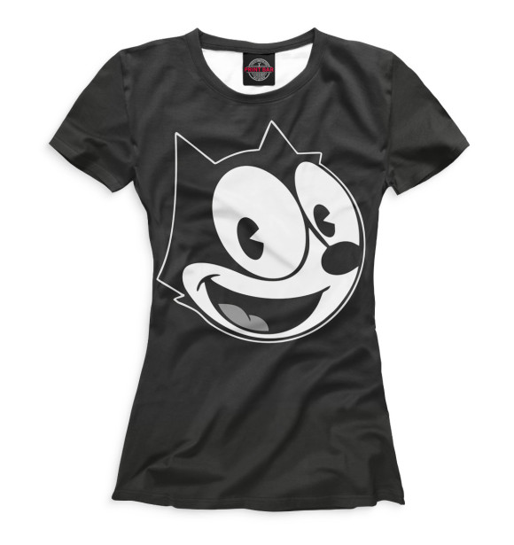 Футболка для девочек с изображением Феликс цвета Белый