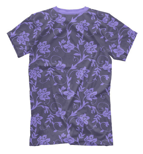 

Футболки Print Bar, Серый, Floral (Purple)