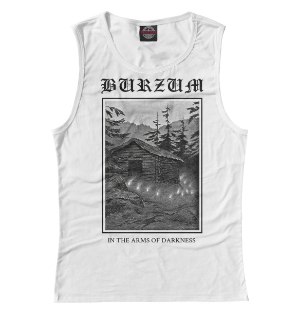 Майка для девочки с изображением Burzum in arms of darkness цвета Белый