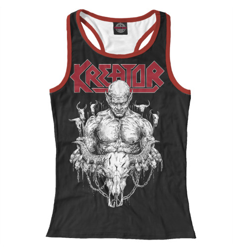 

Майки борцовки Print Bar, Белый, Kreator - thrash metal band