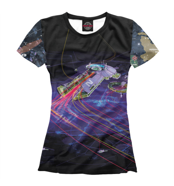 Футболка для девочек с изображением Homeworld Universe цвета Белый