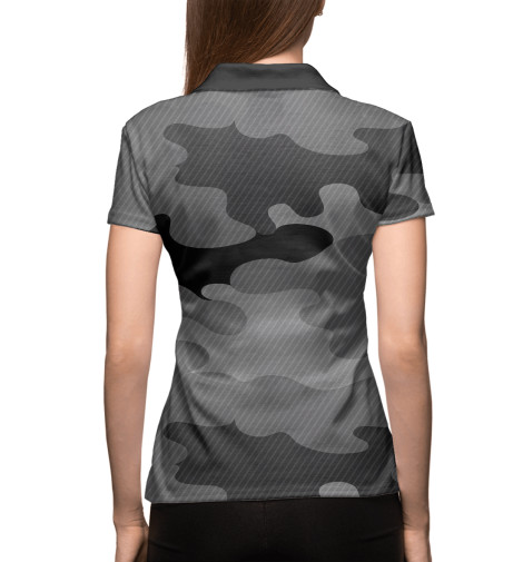

Поло Print Bar, Белый, camouflage gray