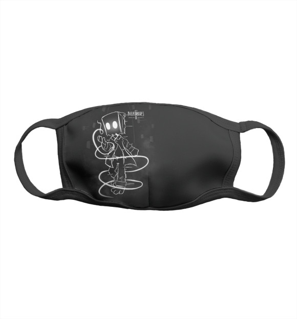 Маска тканевая с притом Mono цвета Белый Маска тканевая с изображением Mono цвета Белый