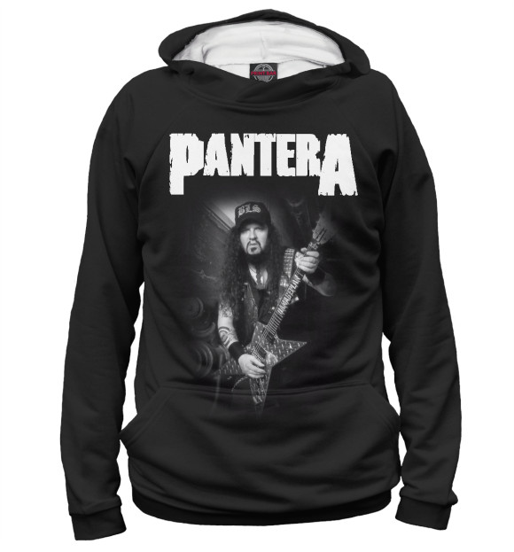 Мужское худи с притом Dimebag Darrell цвета Белый Мужское худи с изображением Dimebag Darrell цвета Белый