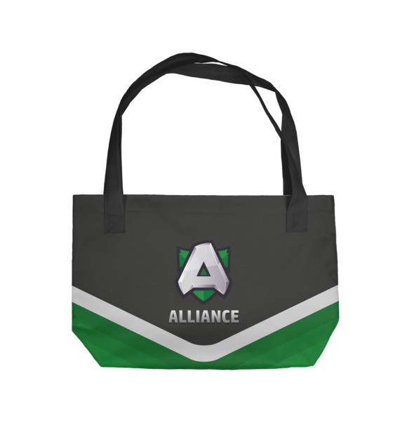 Пляжная сумка с изображением Alliance Team цвета 