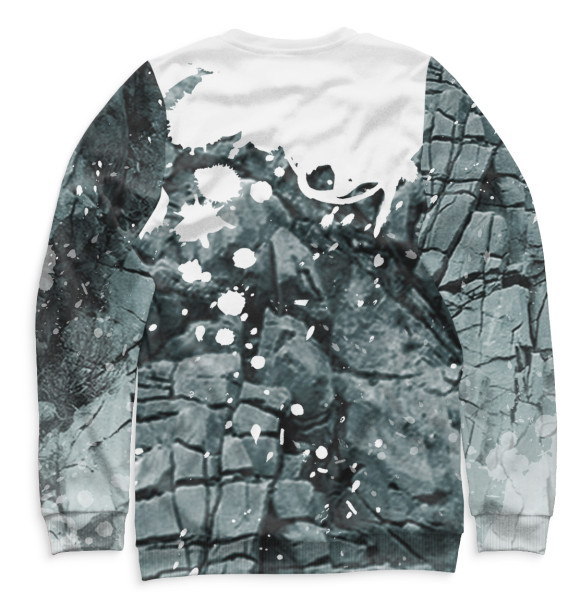 Женский свитшот с изображением Брюс Ли цвета Белый