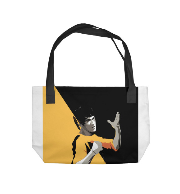 Пляжная сумка с изображением Bruce Lee (YB) цвета 