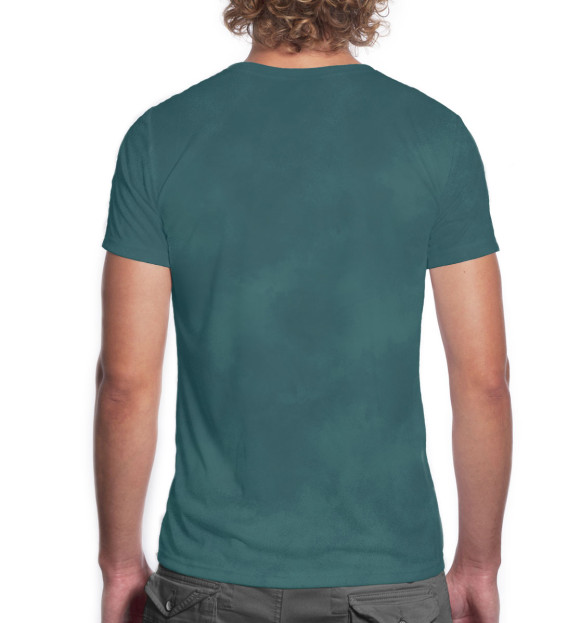 Мужская футболка с изображением Рыбалка цвета Белый