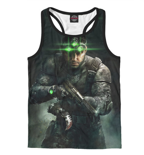 

Майки борцовки Print Bar, Белый, Splinter Cell: Blacklist — Сэм Фишер