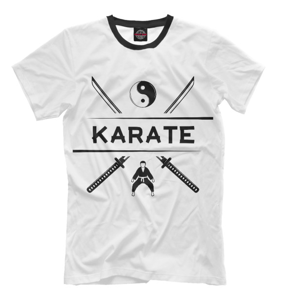 Футболка для мальчиков с изображением Karate цвета Белый